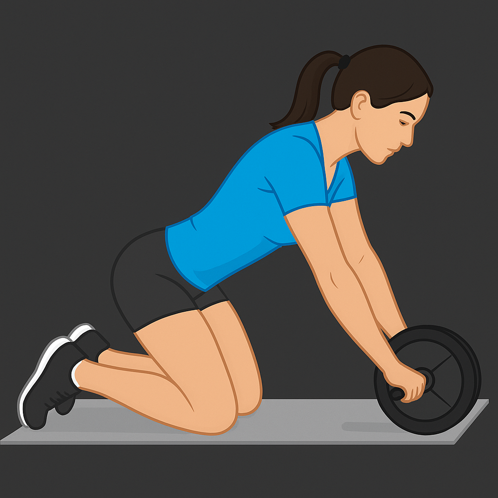 Ab wheel rollout illustrasjon