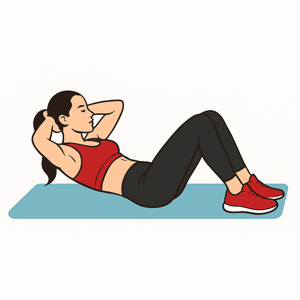 Crunches illustrasjon