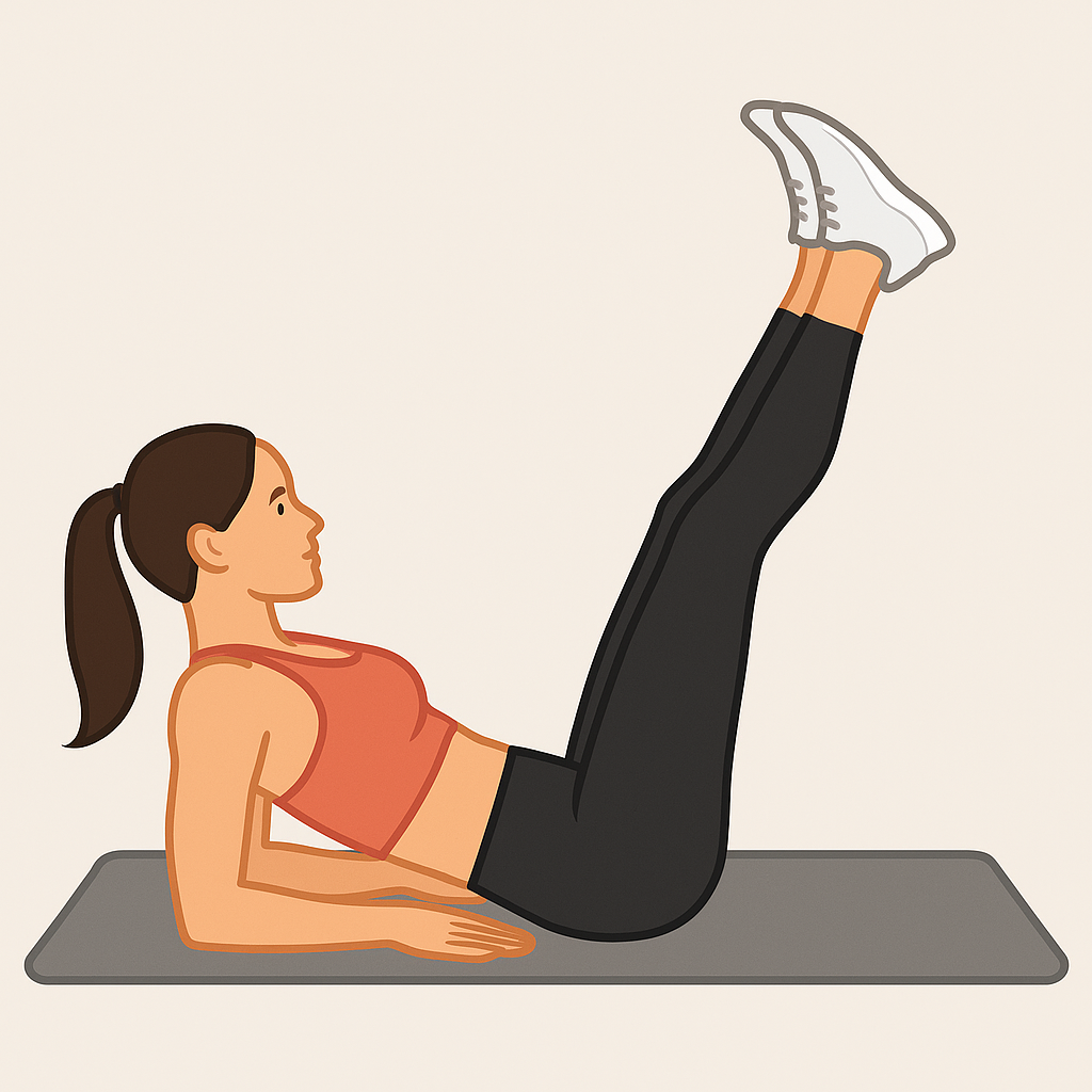 Leg raises illustrasjon